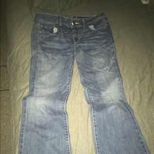 American Eagle Light Wash Kickboot Jeans